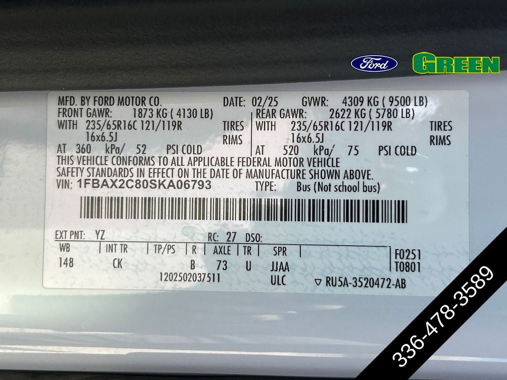2025 Ford Transit-350 XLT