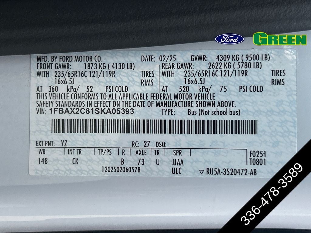 2025 Ford Transit-350 XLT