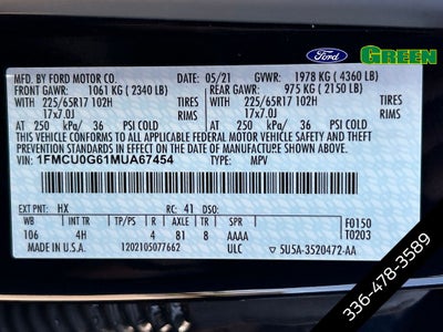 2021 Ford Escape SE