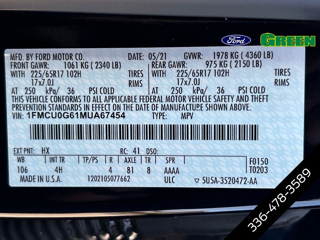 2021 Ford Escape SE