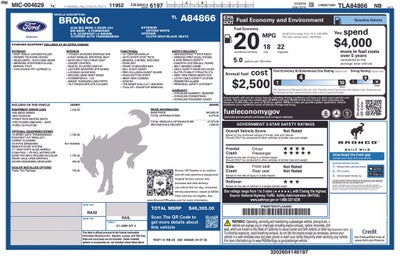 2026 Ford Bronco Big Bend MATTE BLACK PACKAGE