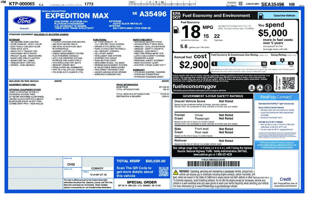 2025 Ford Expedition Max Platinum