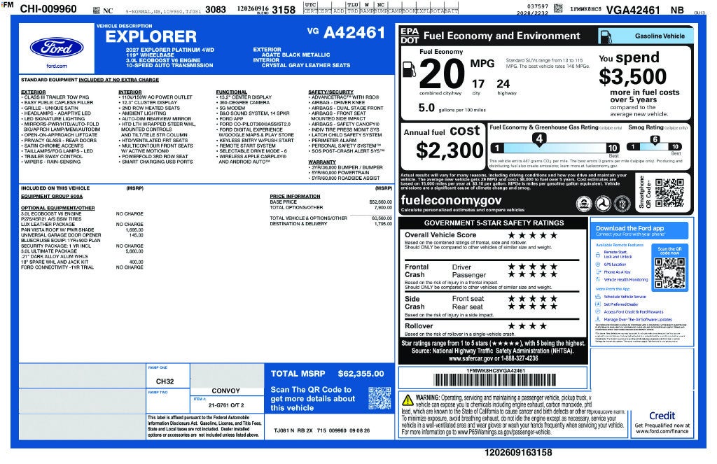 2027 Ford Explorer Platinum