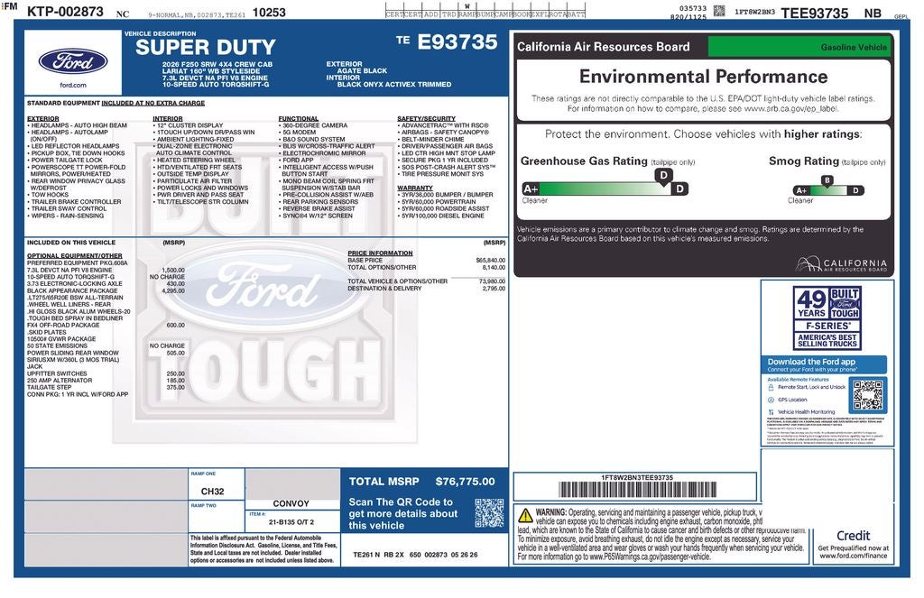 2026 Ford F-250SD Lariat