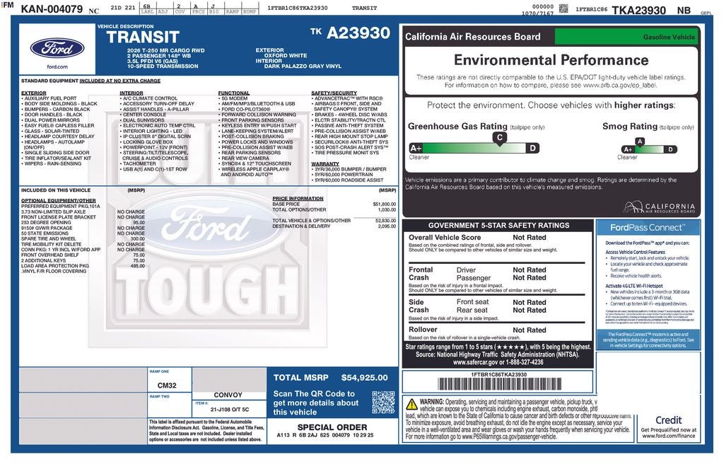 2026 Ford Transit-250 Base