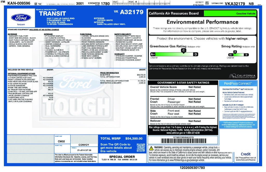 2027 Ford Transit-250 Base