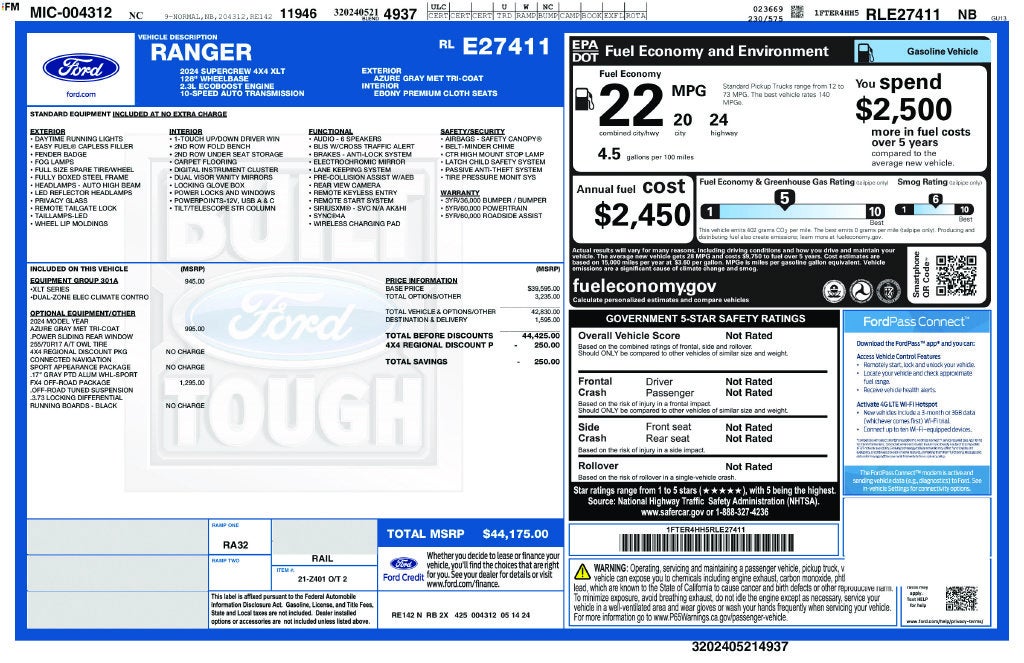 2024 Ford Ranger XLT