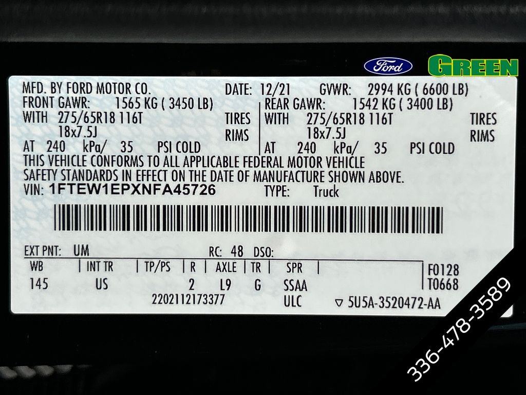 2022 Ford F-150 XLT