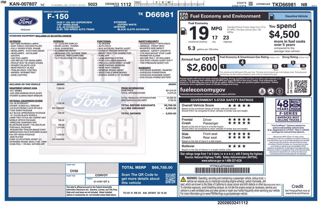 2026 Ford F-150 XLT