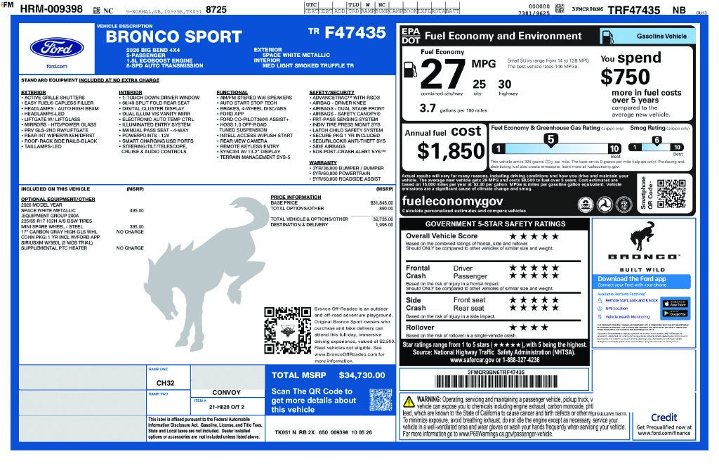 2026 Ford Bronco Sport Big Bend