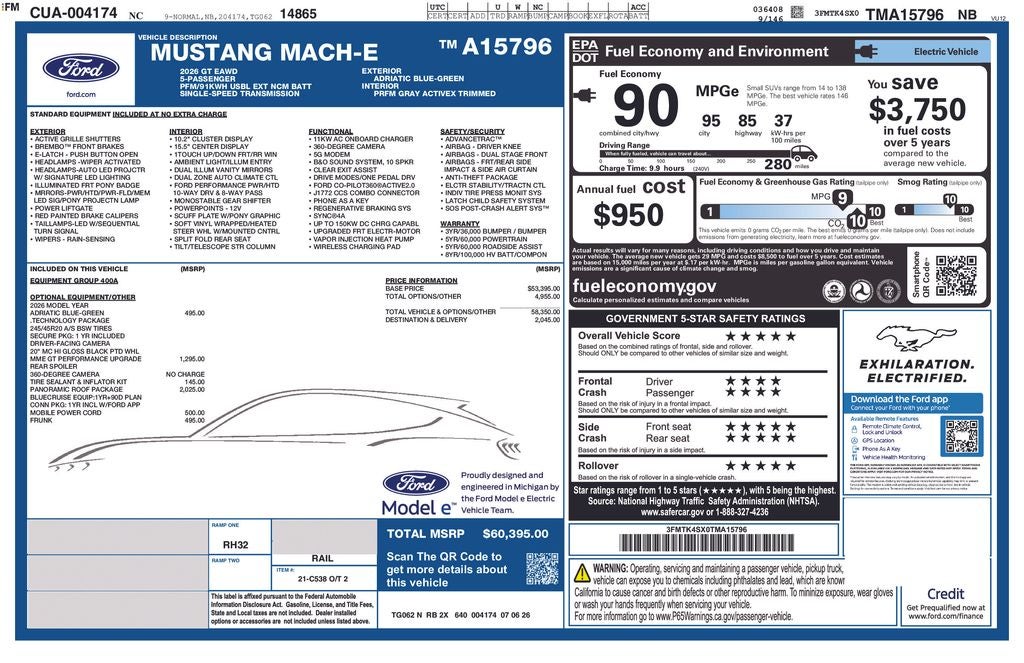 2026 Ford Mustang Mach-E GT