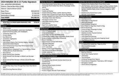2024 Mazda Mazda CX-5 2.5 Turbo Signature