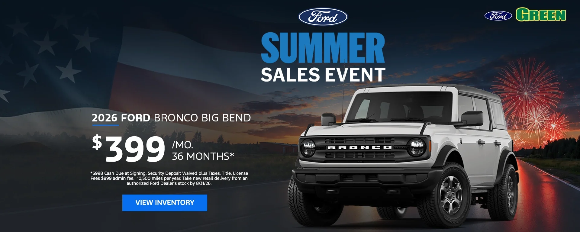 2026 Ford Bronco Big Bend at Green Ford in Greensboro NC