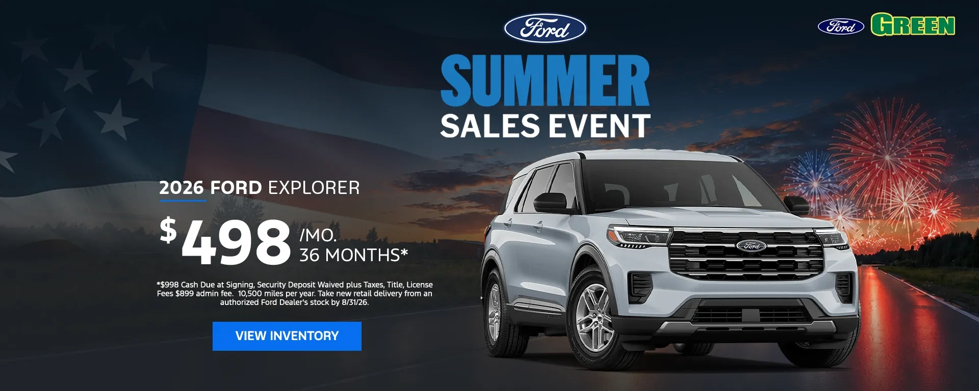 2026 Ford Explorer at Green Ford in Greensboro NC